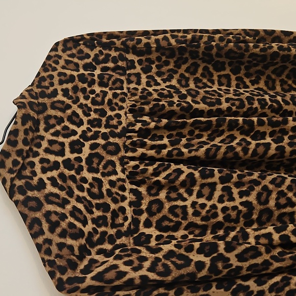 Leopard Print Button-Down Shirt - Picture 6 of 8